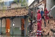 Fire in Tehsil Office